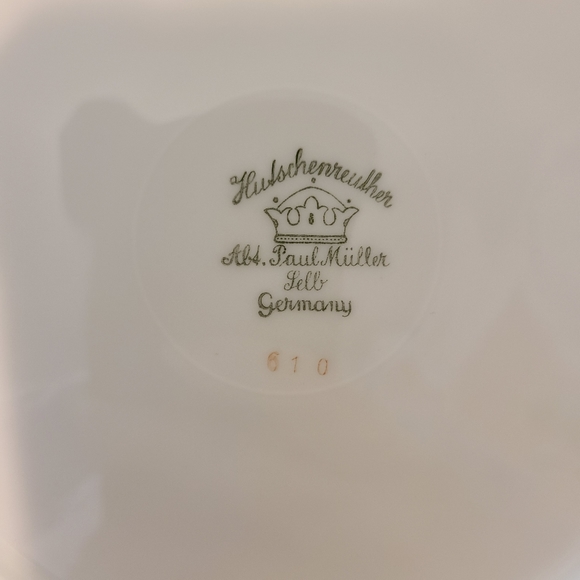 Paul Muller Floral Dessert & Saucer Set - Picture 5 of 5